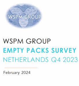 WSPM Group onderzoek Q4 2023 hoeveelheid illegale sigaretten in Nederland